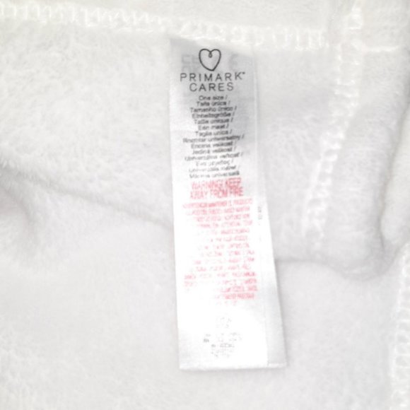 2021 Primark Cares Cloud Stars Baby Lovey White Security Blanket 12" X 12" - Picture 4 of 4